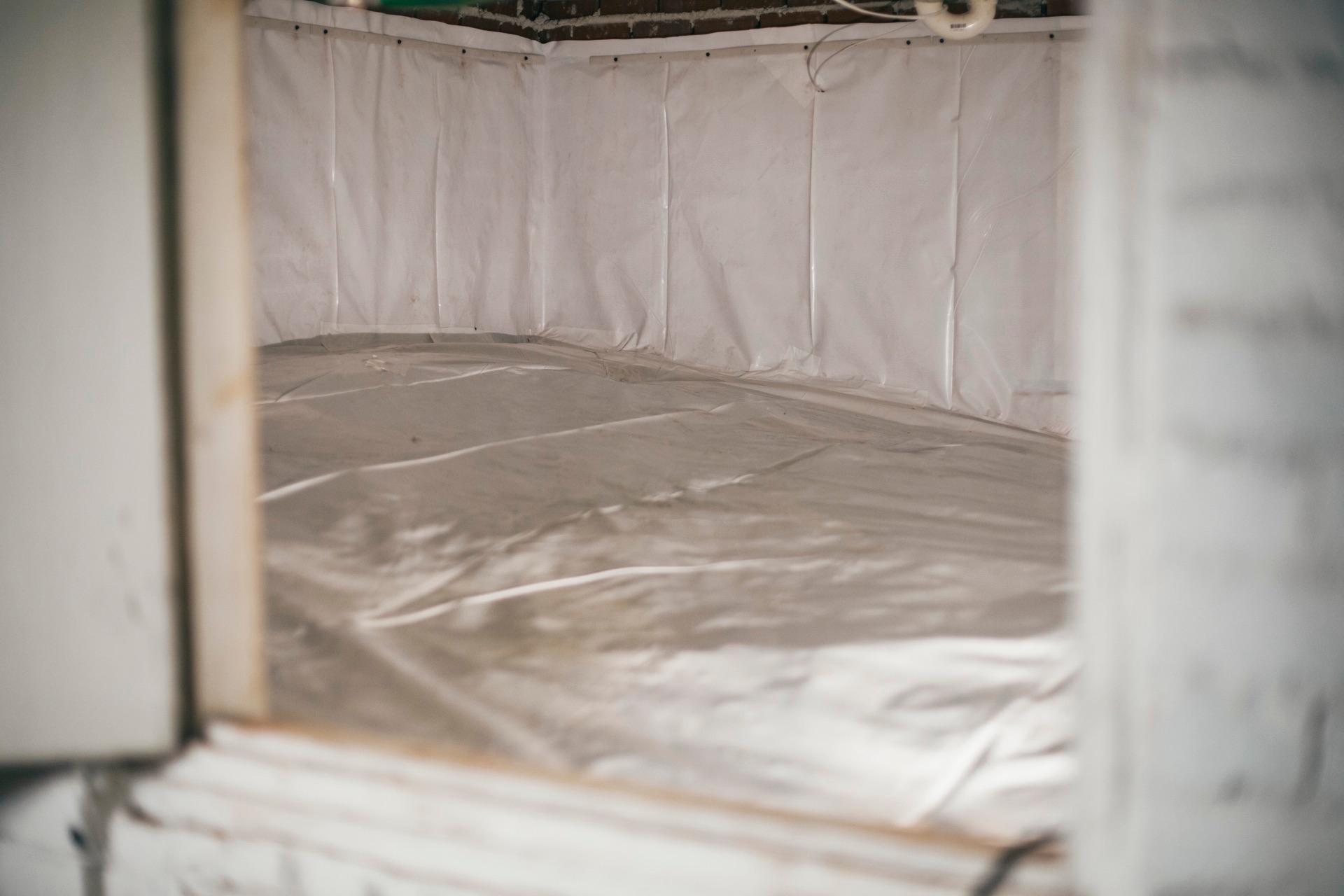 A finished sump pump installation